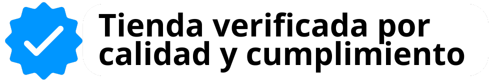 Sello tienda verificada por calidad y cumplimiento