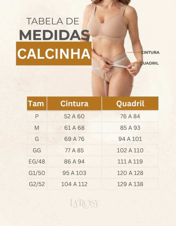 TABELA DE MEDIDAS