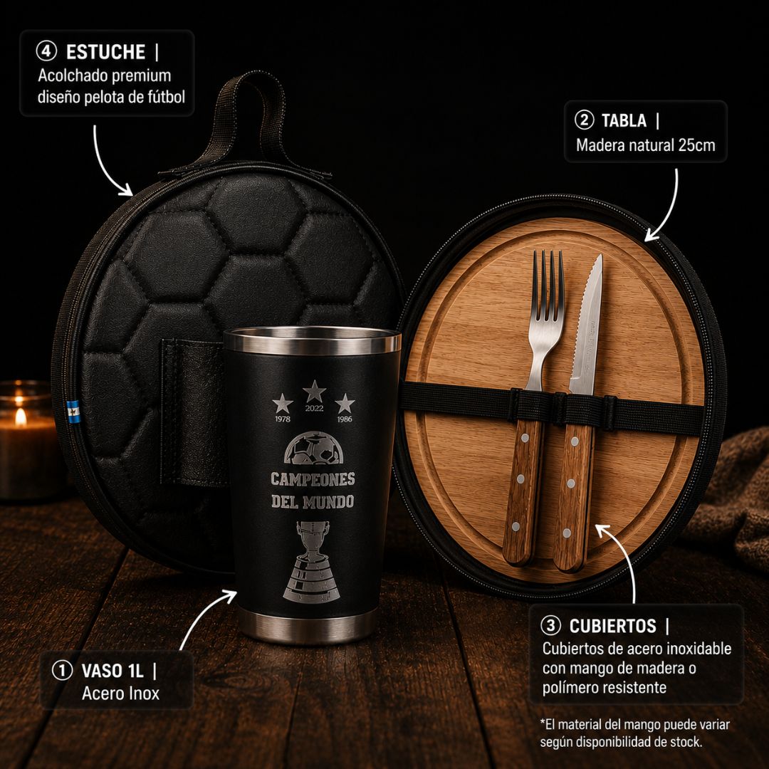 Especificaciones Set Parrillero