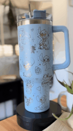 Detalle del vaso de Stitch