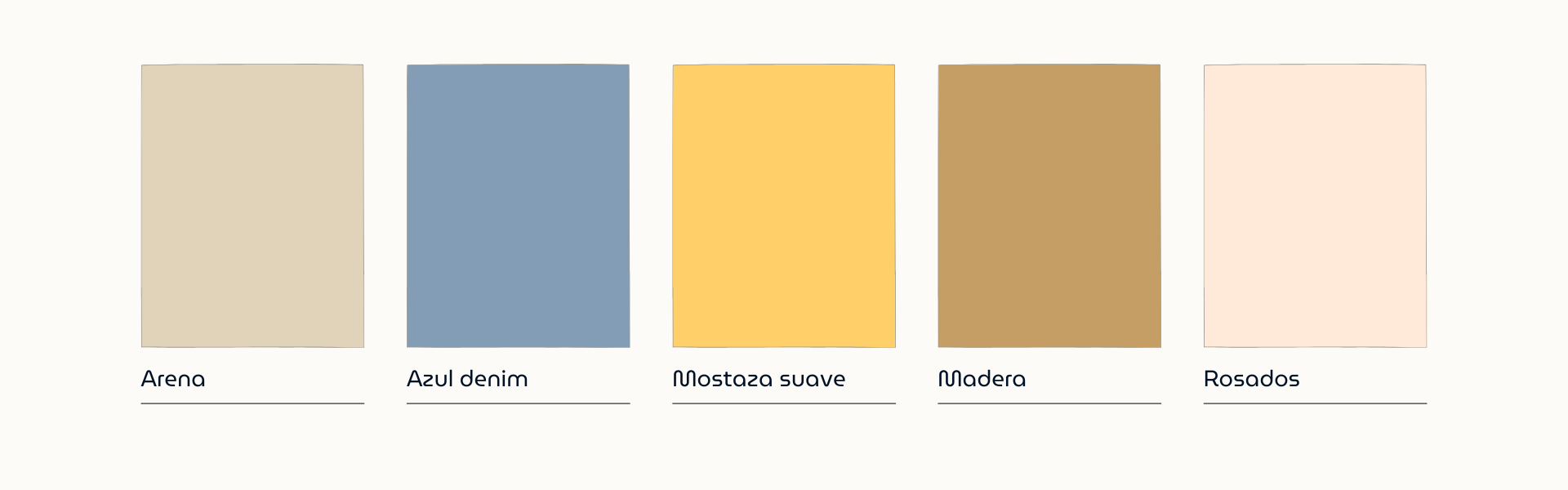 Paleta de colores Hotel Costero