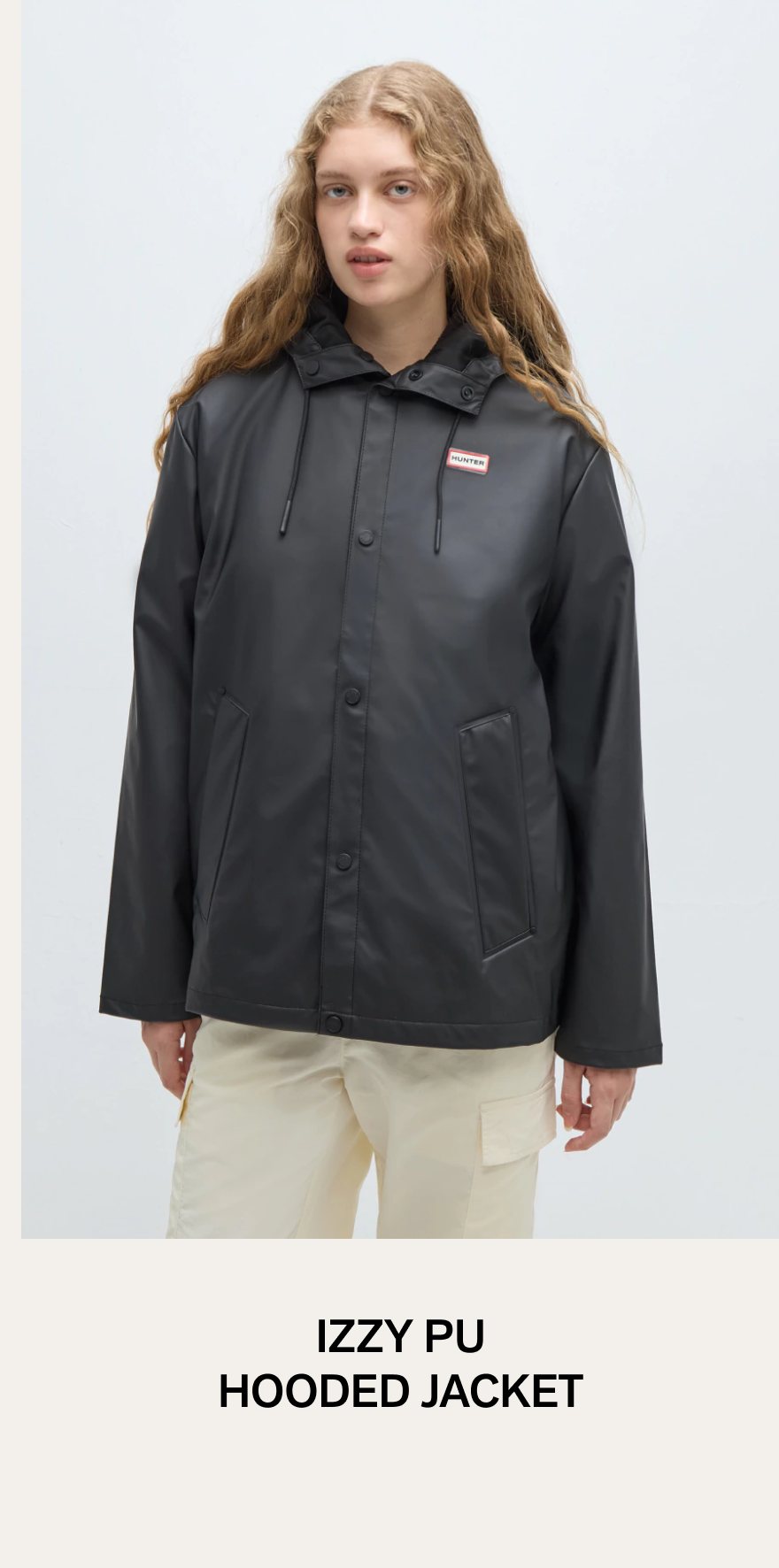 Izzy PU Hooded Jacket