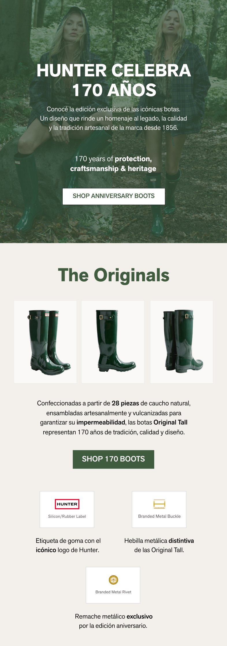 Hunter celebra 170 años