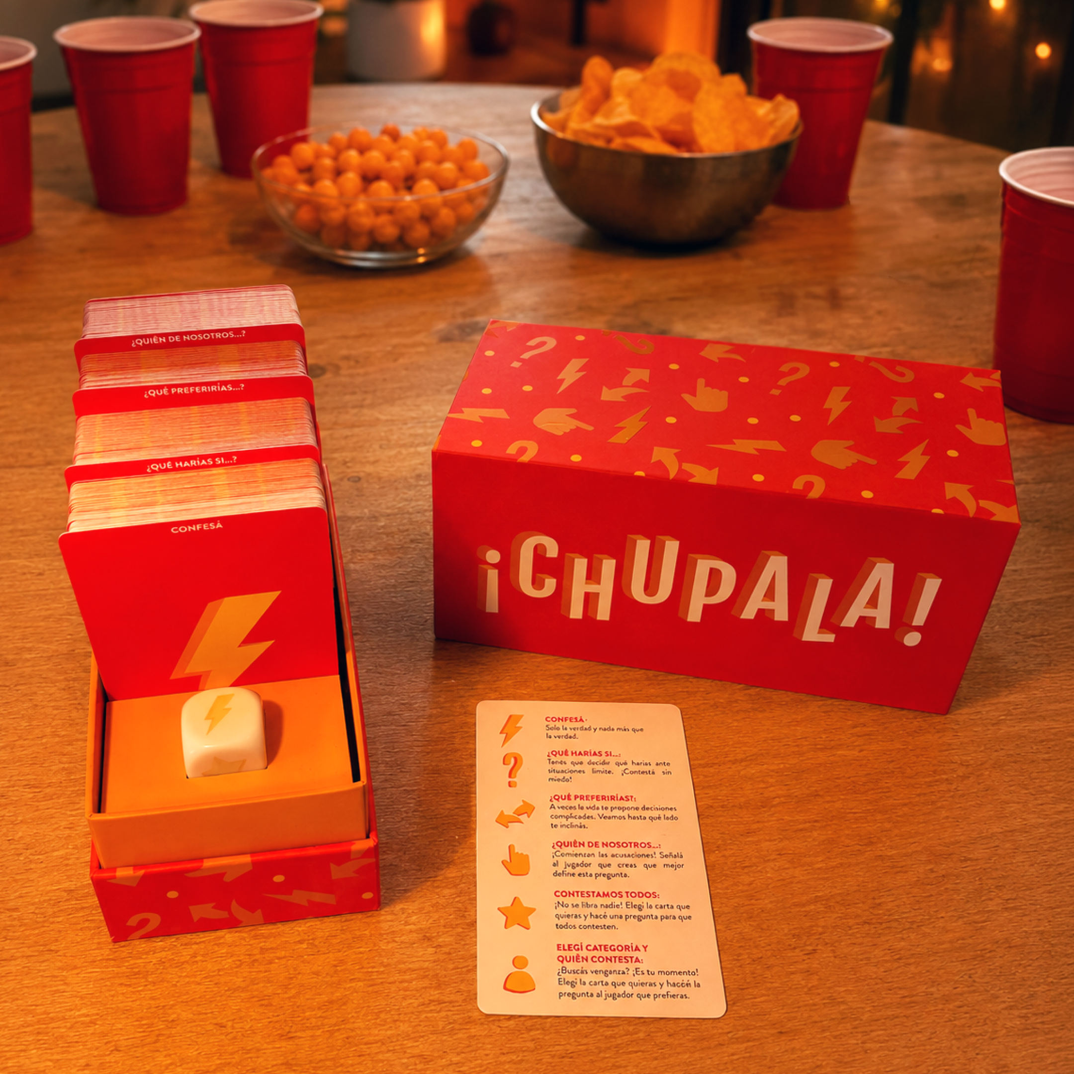 Chupala en mesa