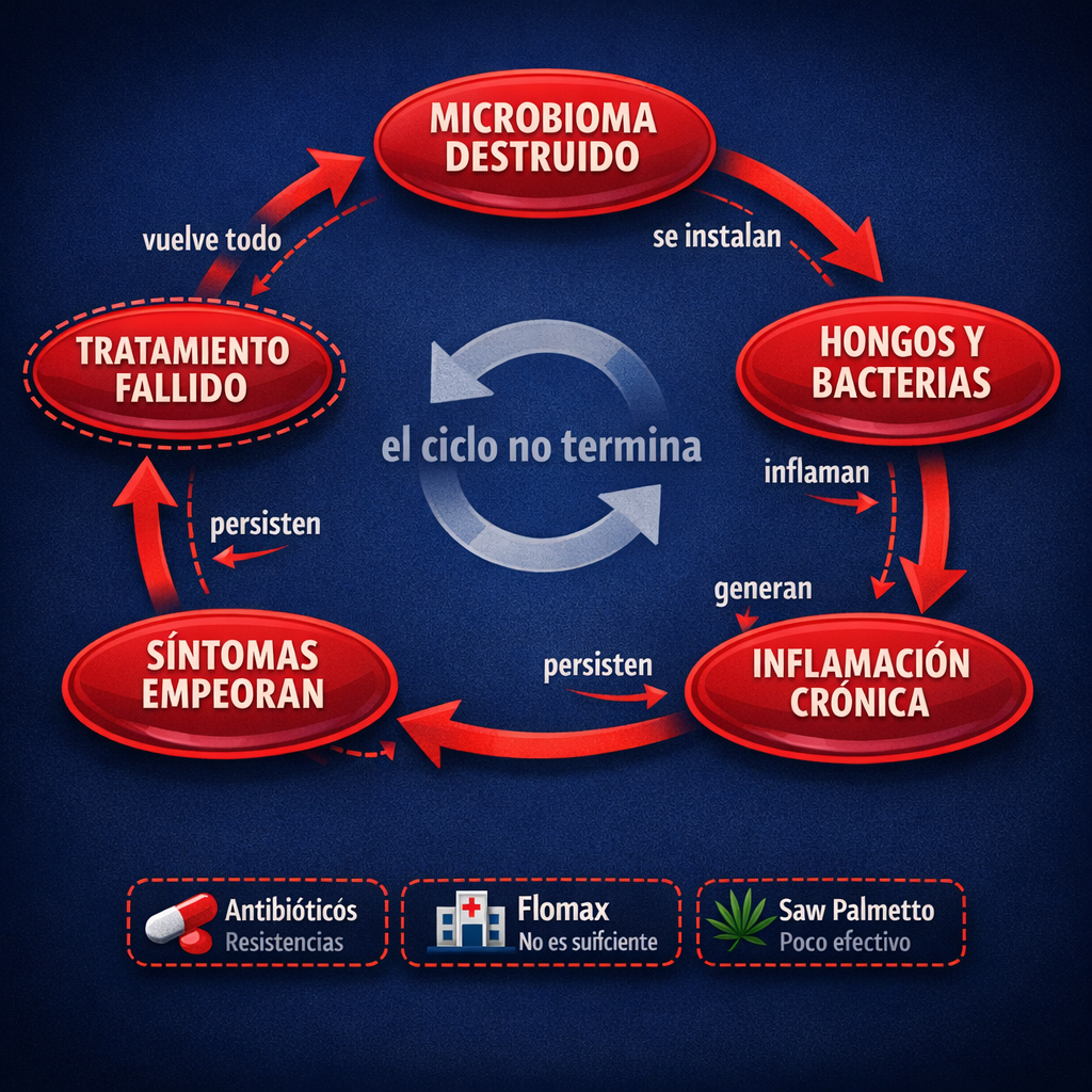 Ciclo vicioso inflamacion prostatica