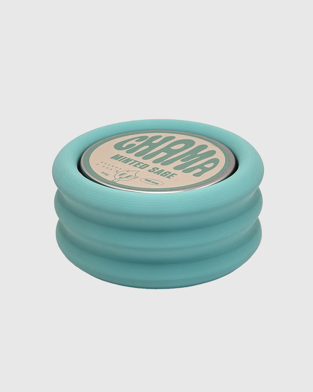 Cachep&ocirc; e vela Minted Sage