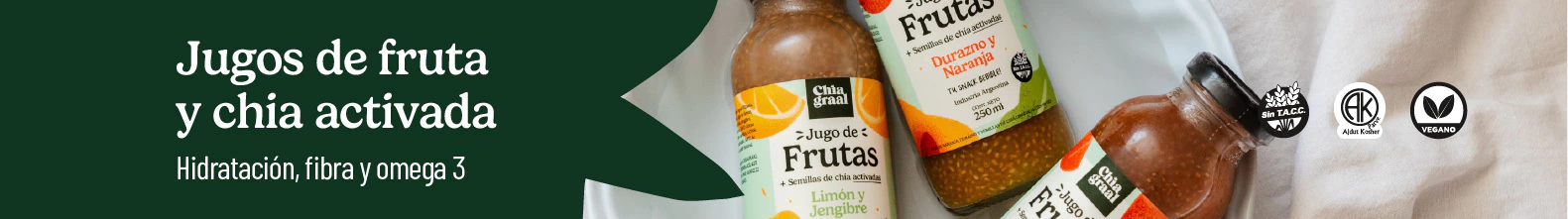 Banner de la categoría Jugos de Fruta y Chia