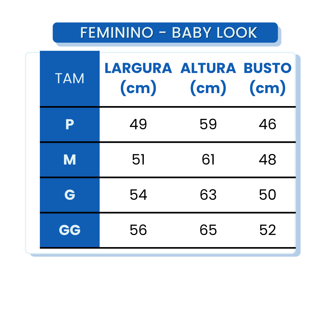 Medidas Baby Look