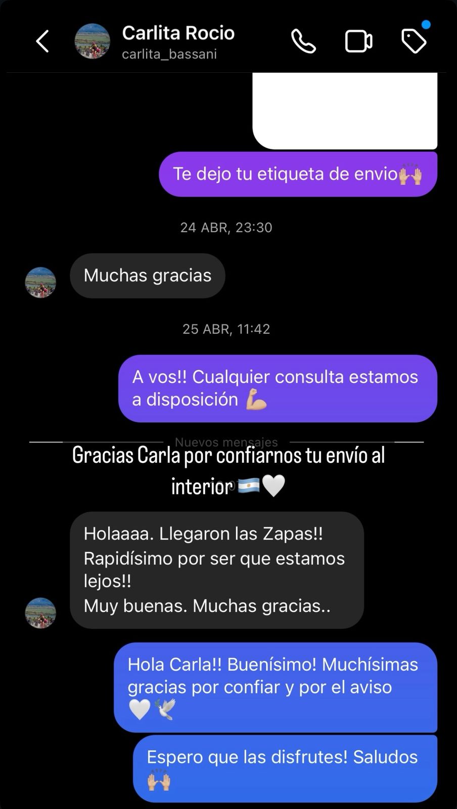 Testimonio cliente