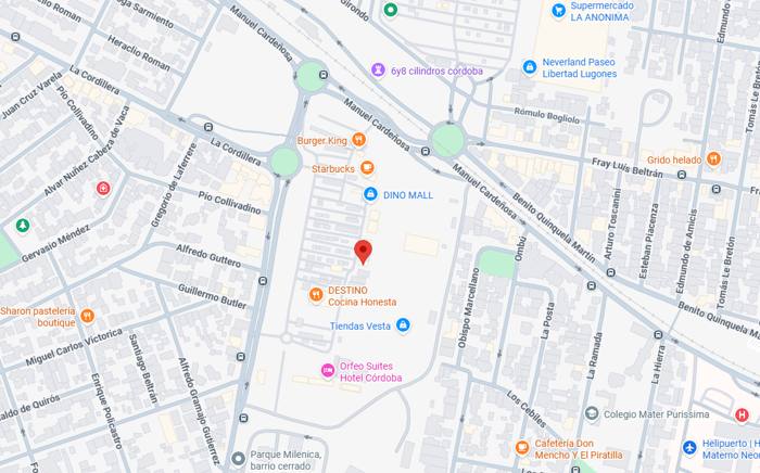 Mapa de Corteza Mall