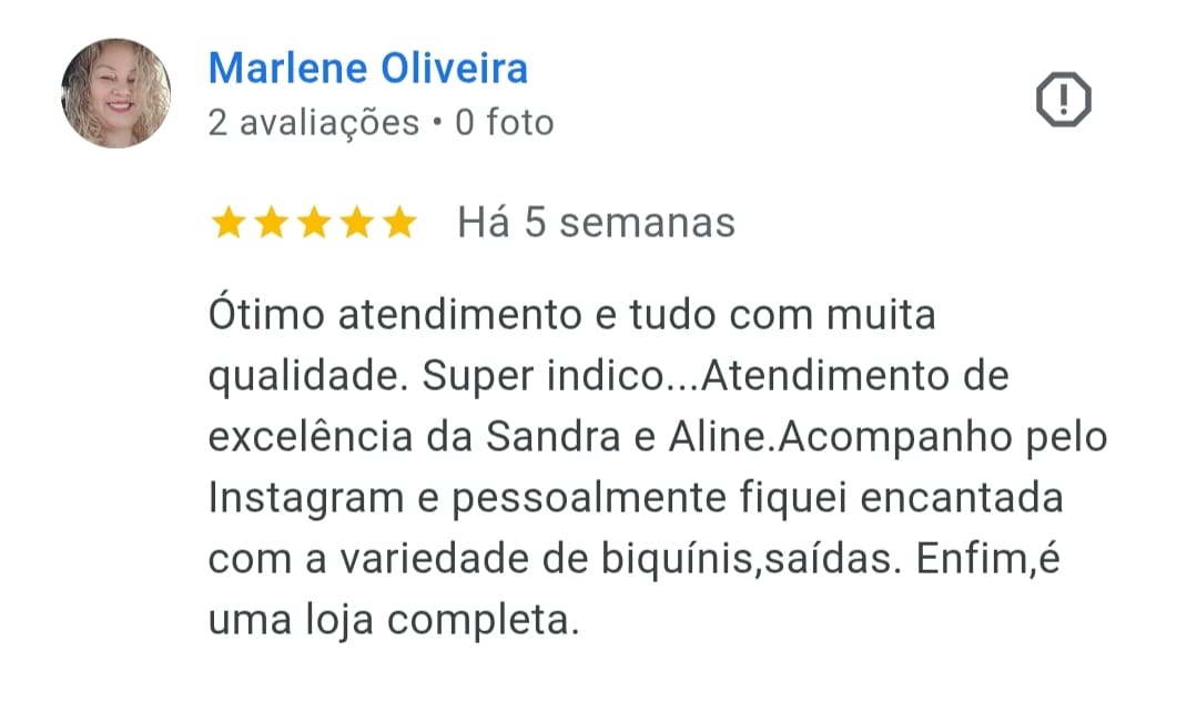 Depoimento real de cliente da AREIAH com 5 estrelas no Google.