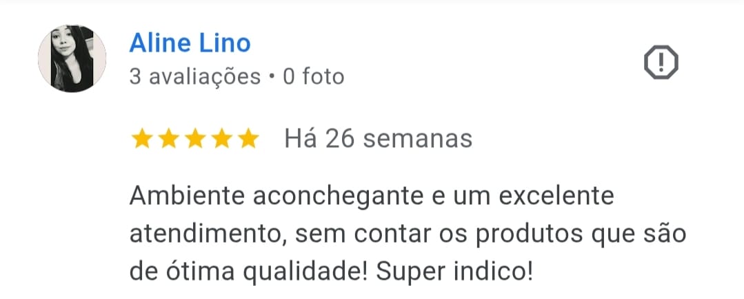 Avaliação real de cliente da AREIAH com 5 estrelas no Google