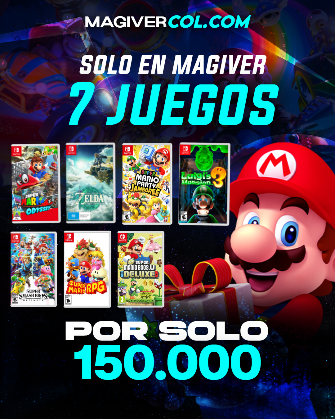 Combo 7 juegos por $150.000