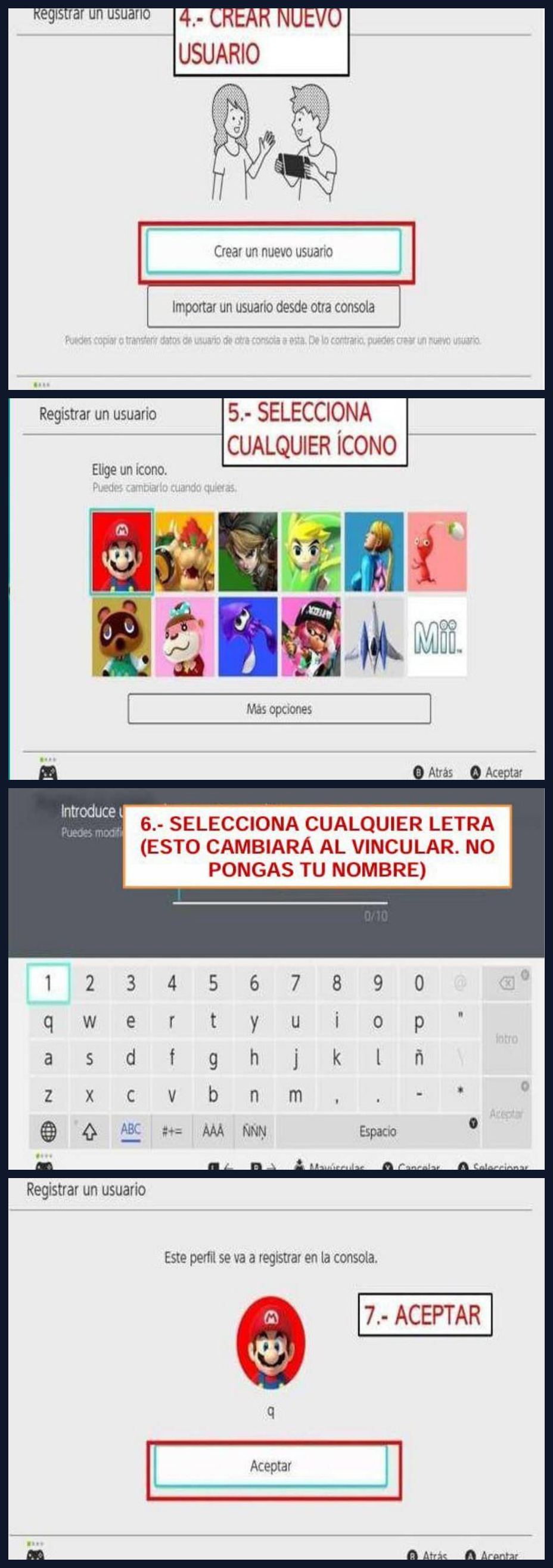 Guía de instalación pasos 5 a 8