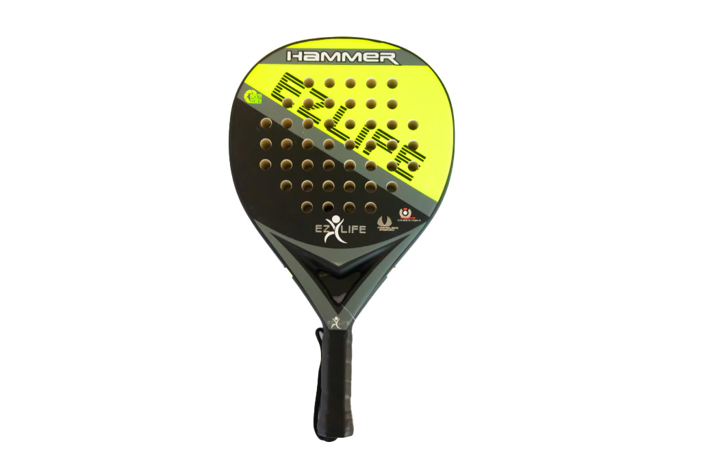 Paleta Padel Ezlife Hammer Amarillo Fluor Amarillo Flúo