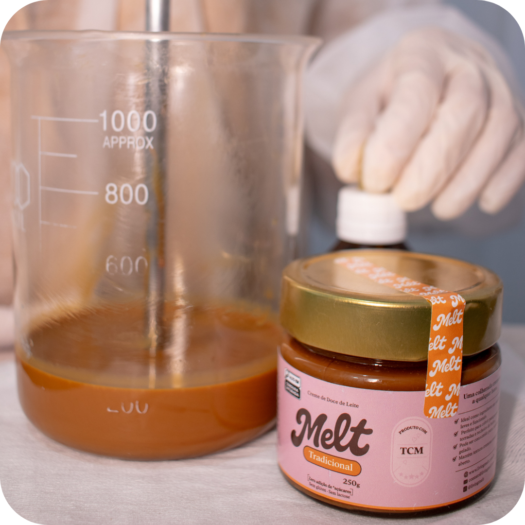 Doce de leite e ingredientes saudáveis