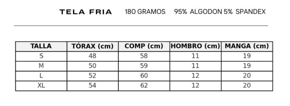 Camiseta algodón frío