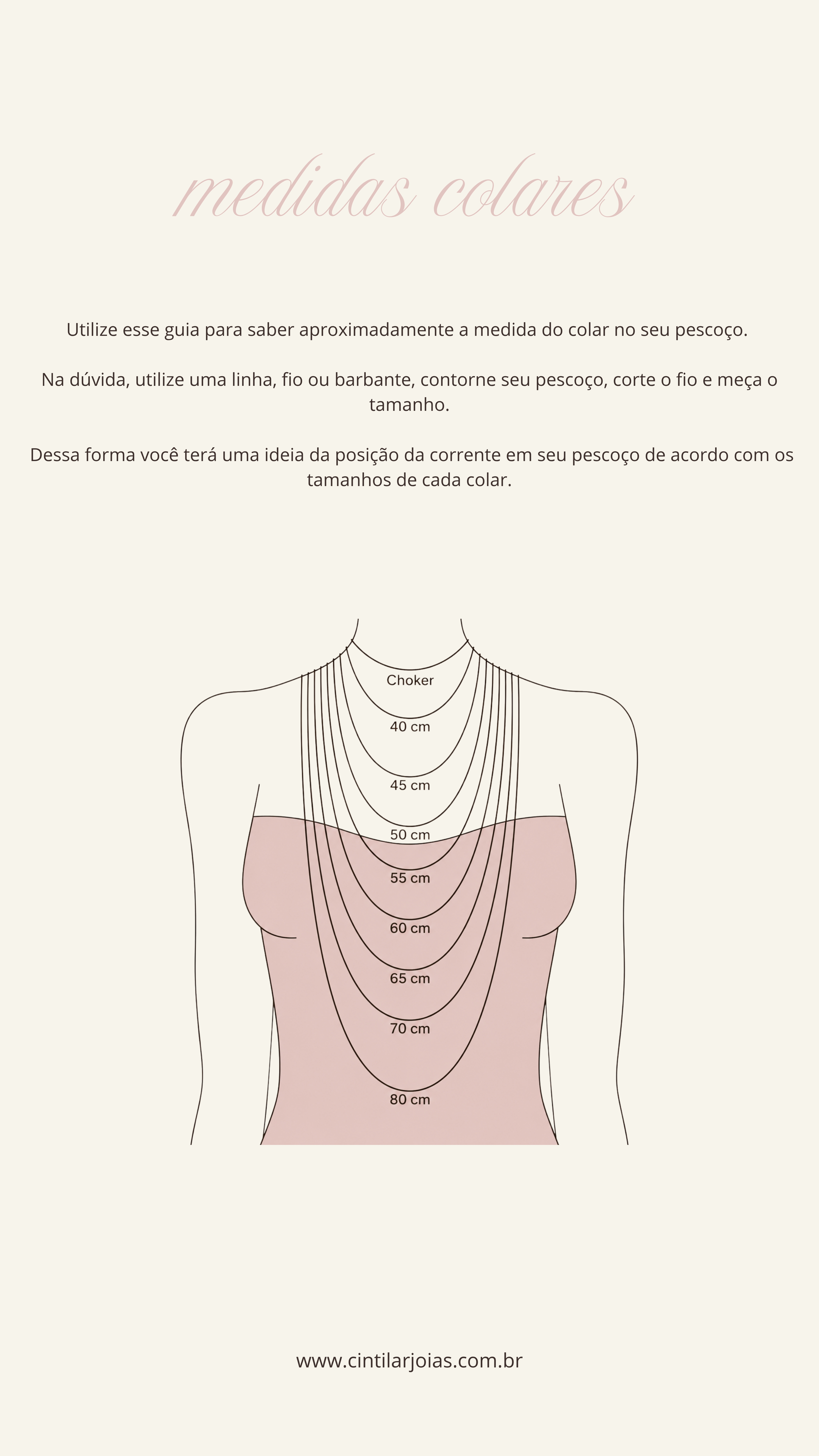Guia de Medidas de Colares