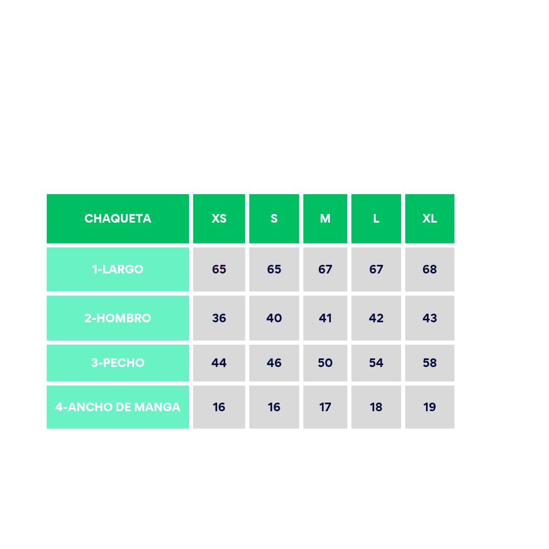 Tabla de chaqueta Arciel