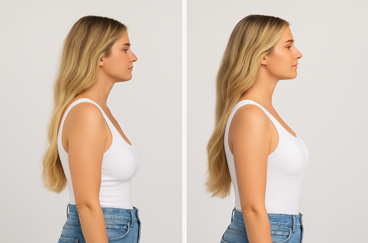 Antes y después musculosa push-up