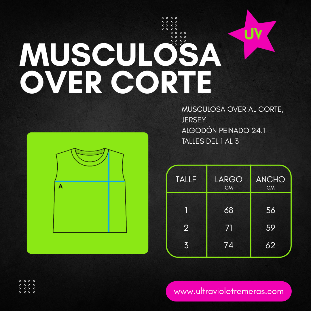 Musculosa Oversize al corte