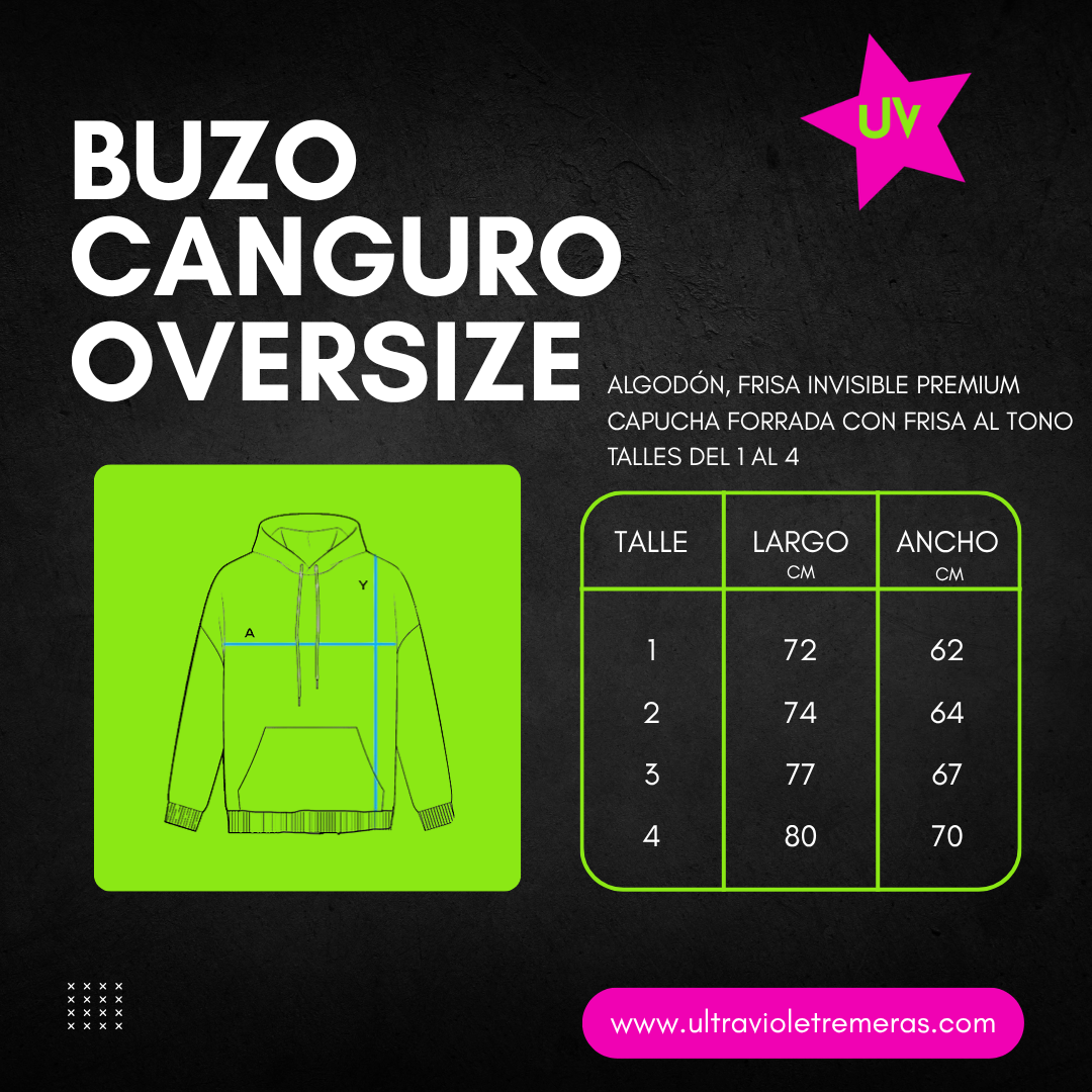 buzo caguro oversize