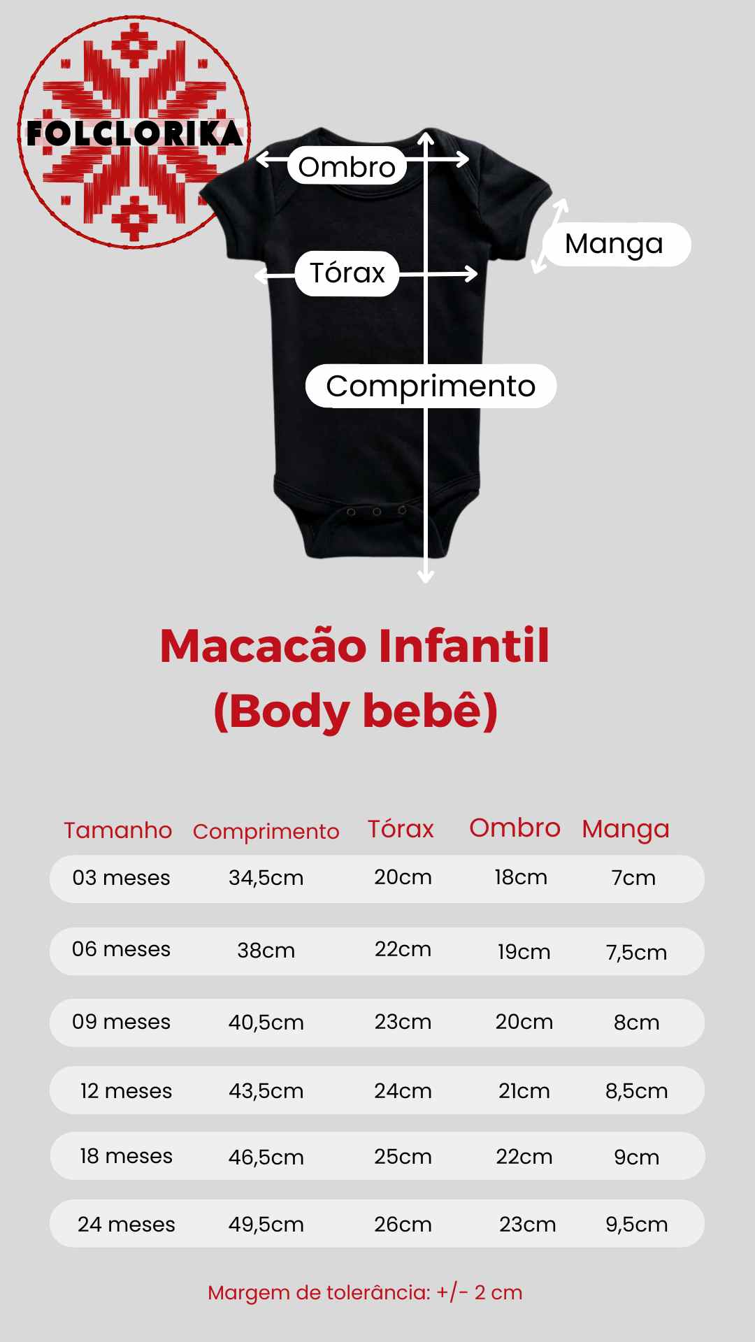 Macacão Infantil (Body Bebê)