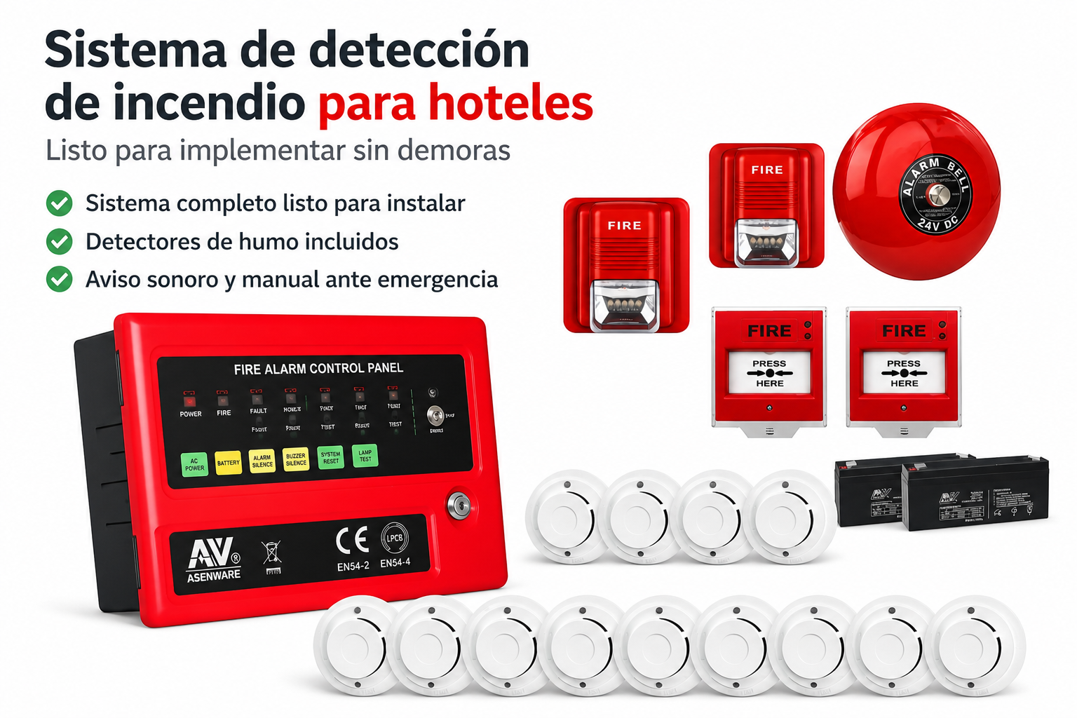 Solución incendio hoteles