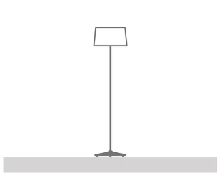 Lámpara HiHat de pie | Luz directa | iMdi