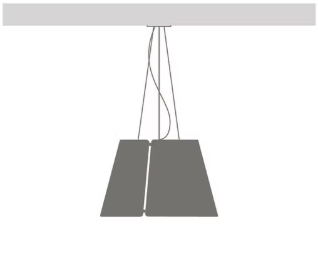 Lámpara HiHat colgante aluminio moderna|iMdi