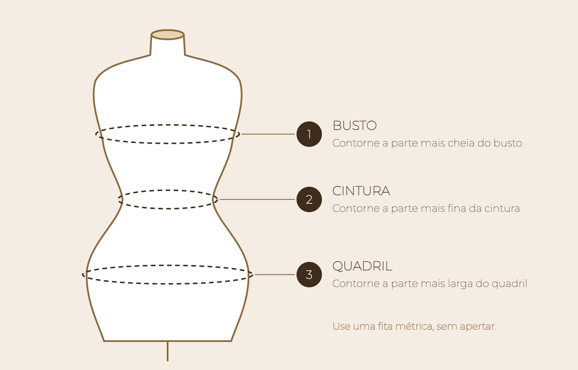 Como medir busto, cintura e quadril