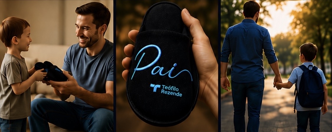 Pantufas para o dia dos Pais - Presente para Escolas