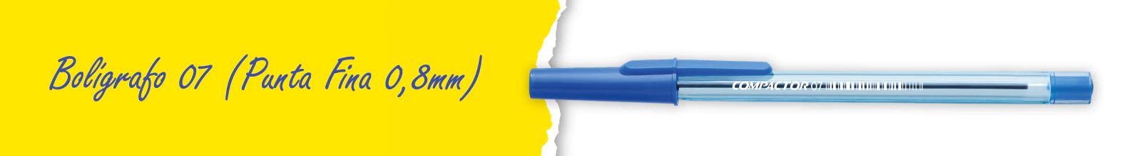 Banner de la categoría BOLIGRAFOS COMPACTOR  0.7.