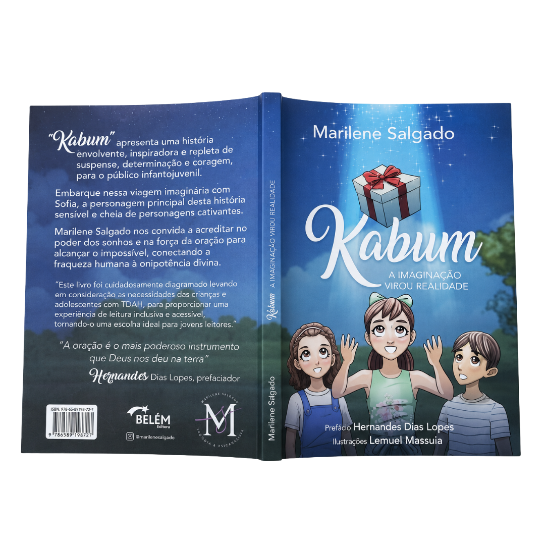 Capa e contracapa do livro Kabum &mdash; A Imagina&ccedil;&atilde;o Virou Realidade