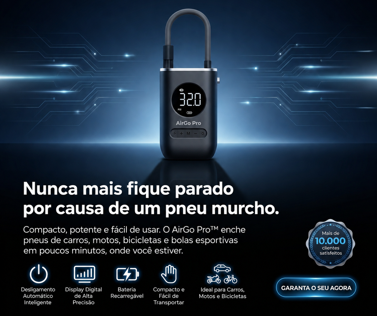 [SUBSTITUIR] Foto still do produto, fundo limpo, visor digital ligado