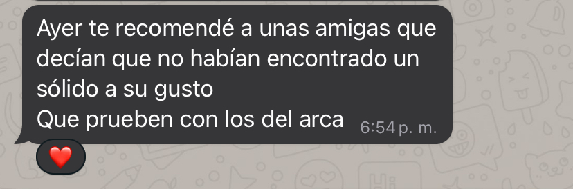 Testimonio de una clienta de Del Arca