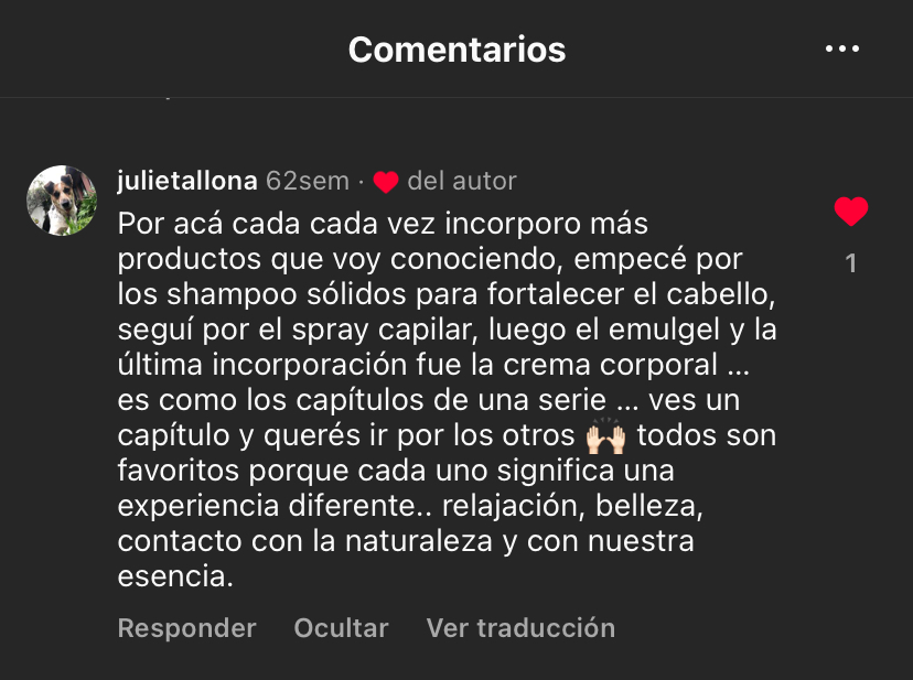 Testimonio de una clienta de Del Arca