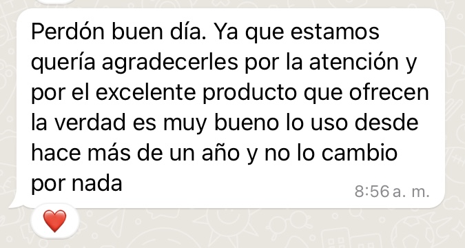 Testimonio de una clienta de Del Arca