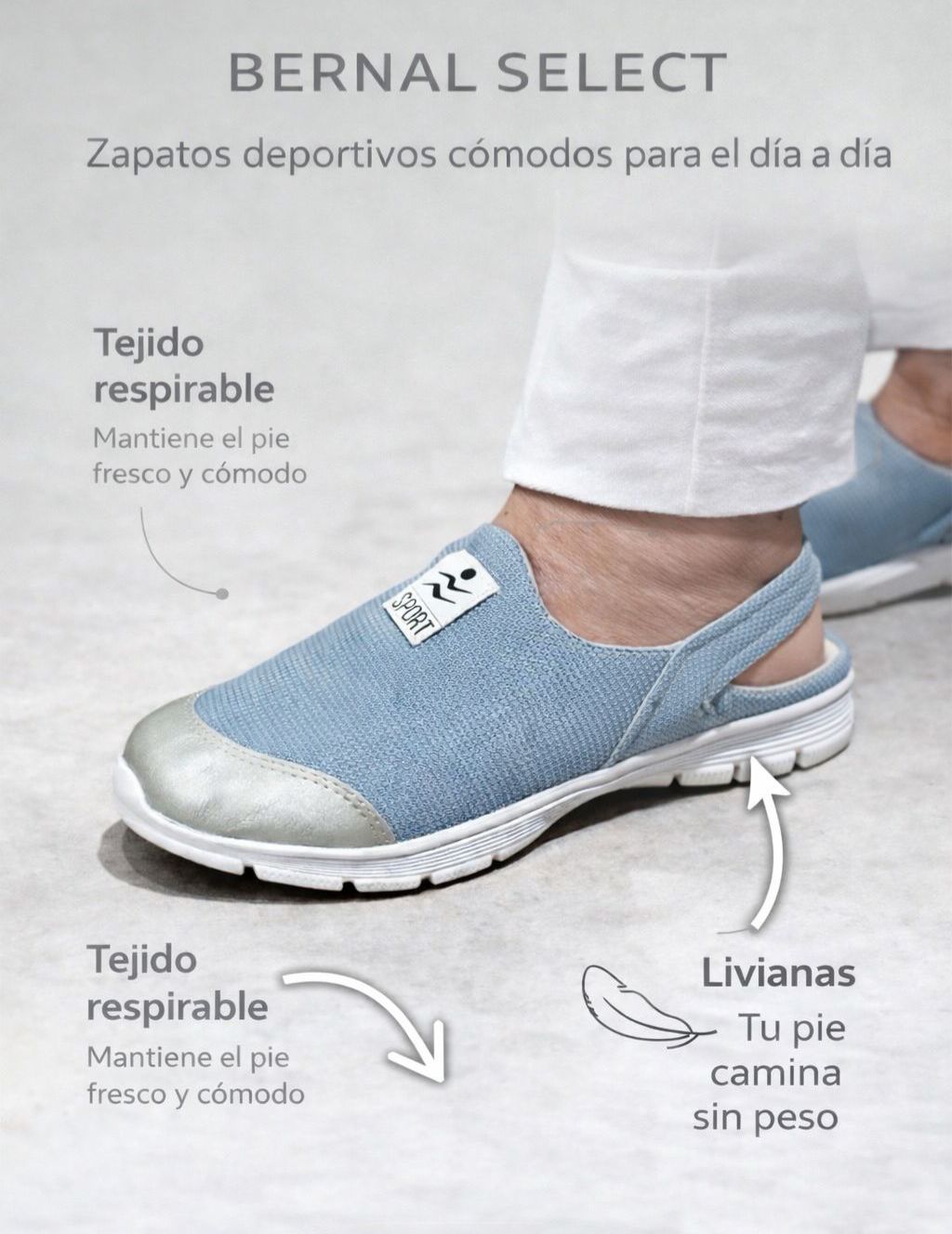 Zapatilla rosa Bernalselect