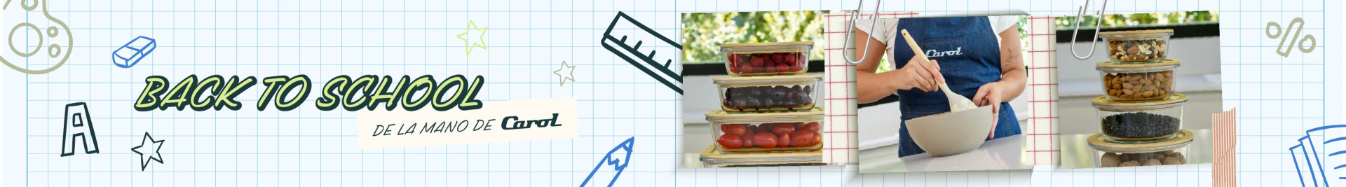Banner de la categoría VUELTA A CLASES  ✏️