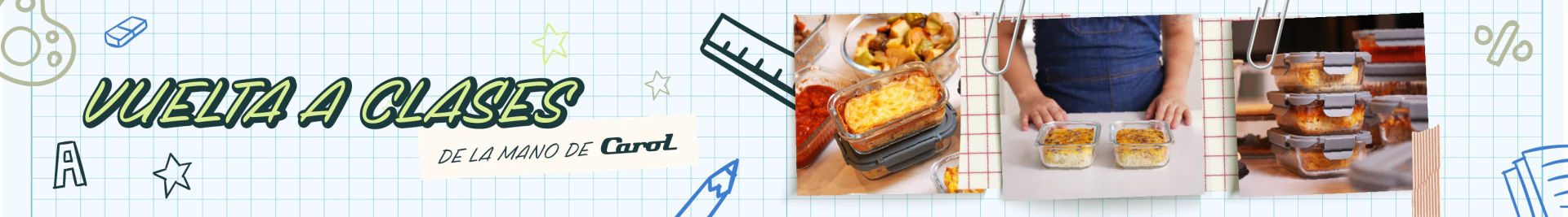 Banner de la categoría VUELTA A CLASES  ✏️