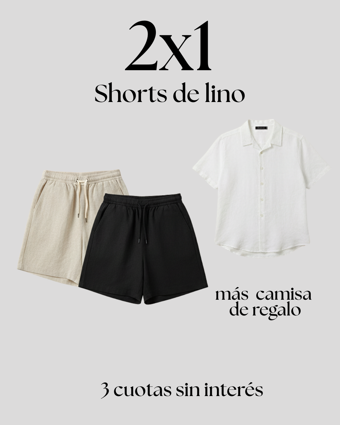 Bermuda Legacy con Camisa de Lino de regalo