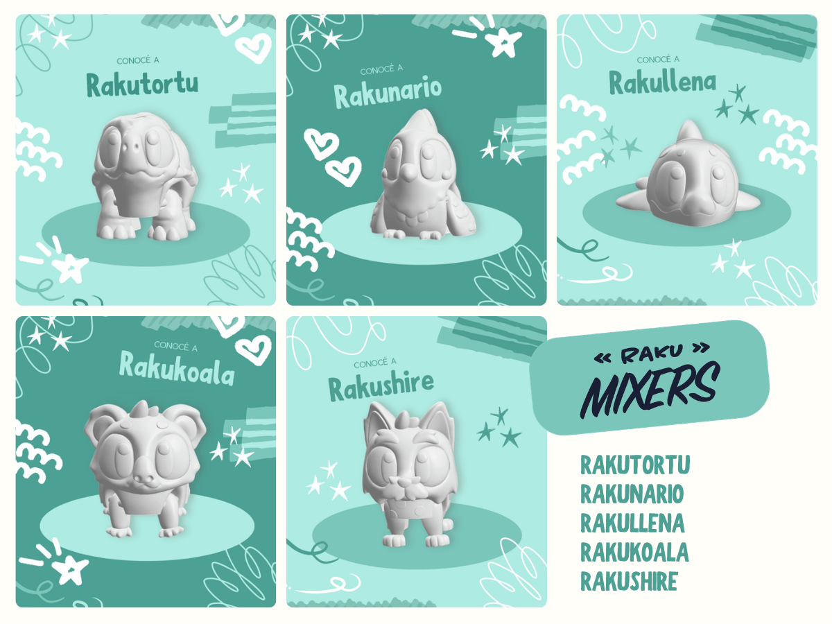 RakuMixers — kit creativo para pintar