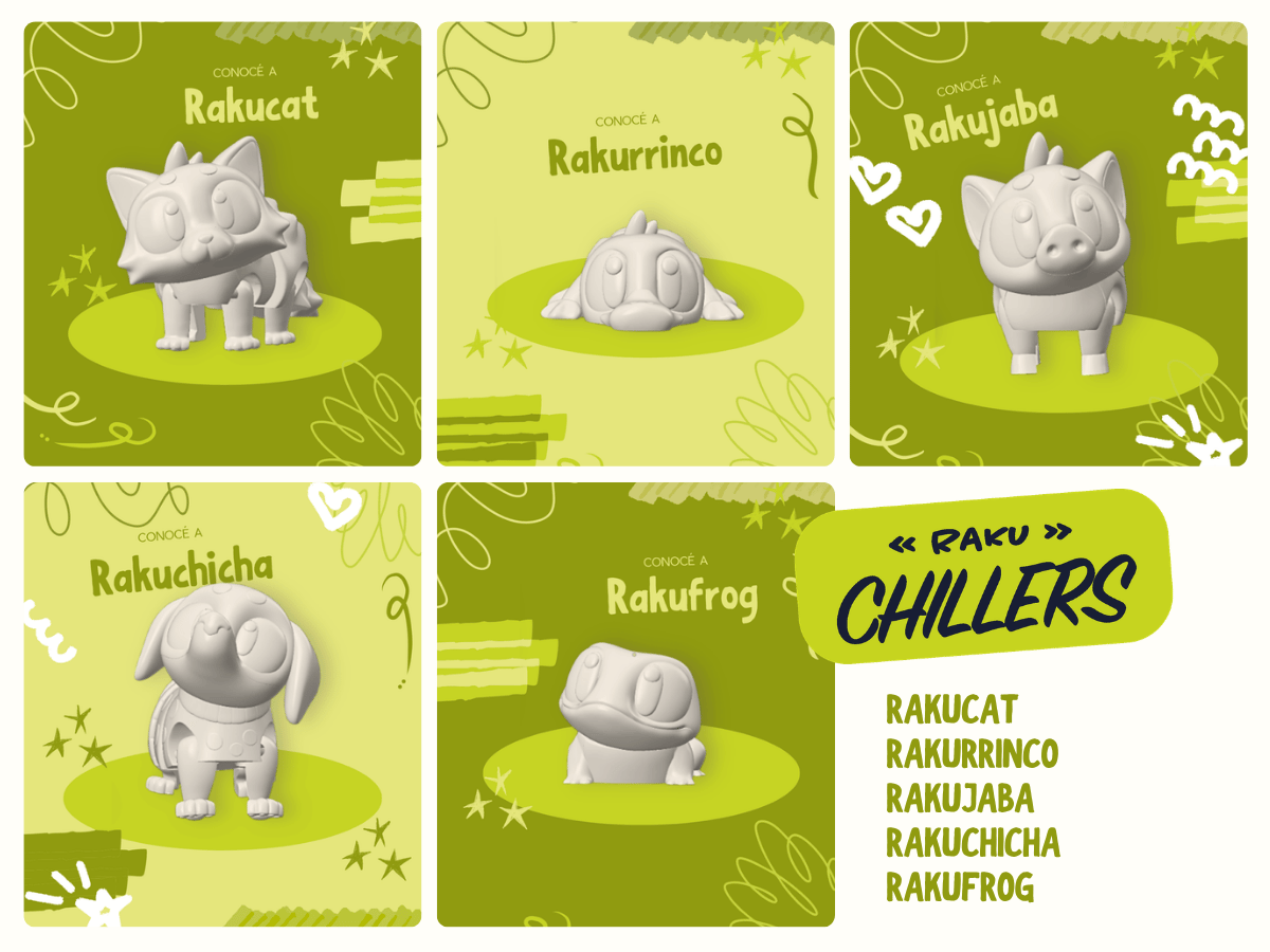RakuChillers — kit creativo para pintar