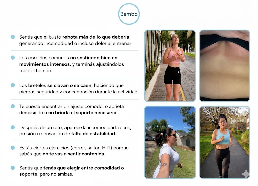 Problemas comunes con tops deportivos