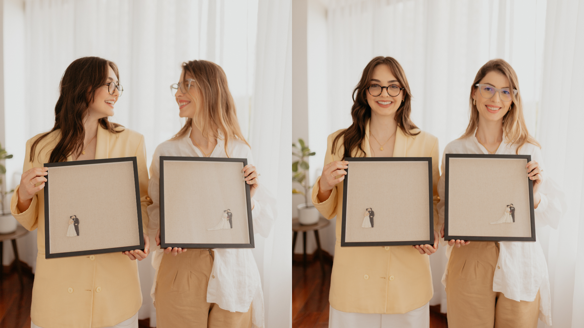 Foto das irmãs Eloíne e Kathya