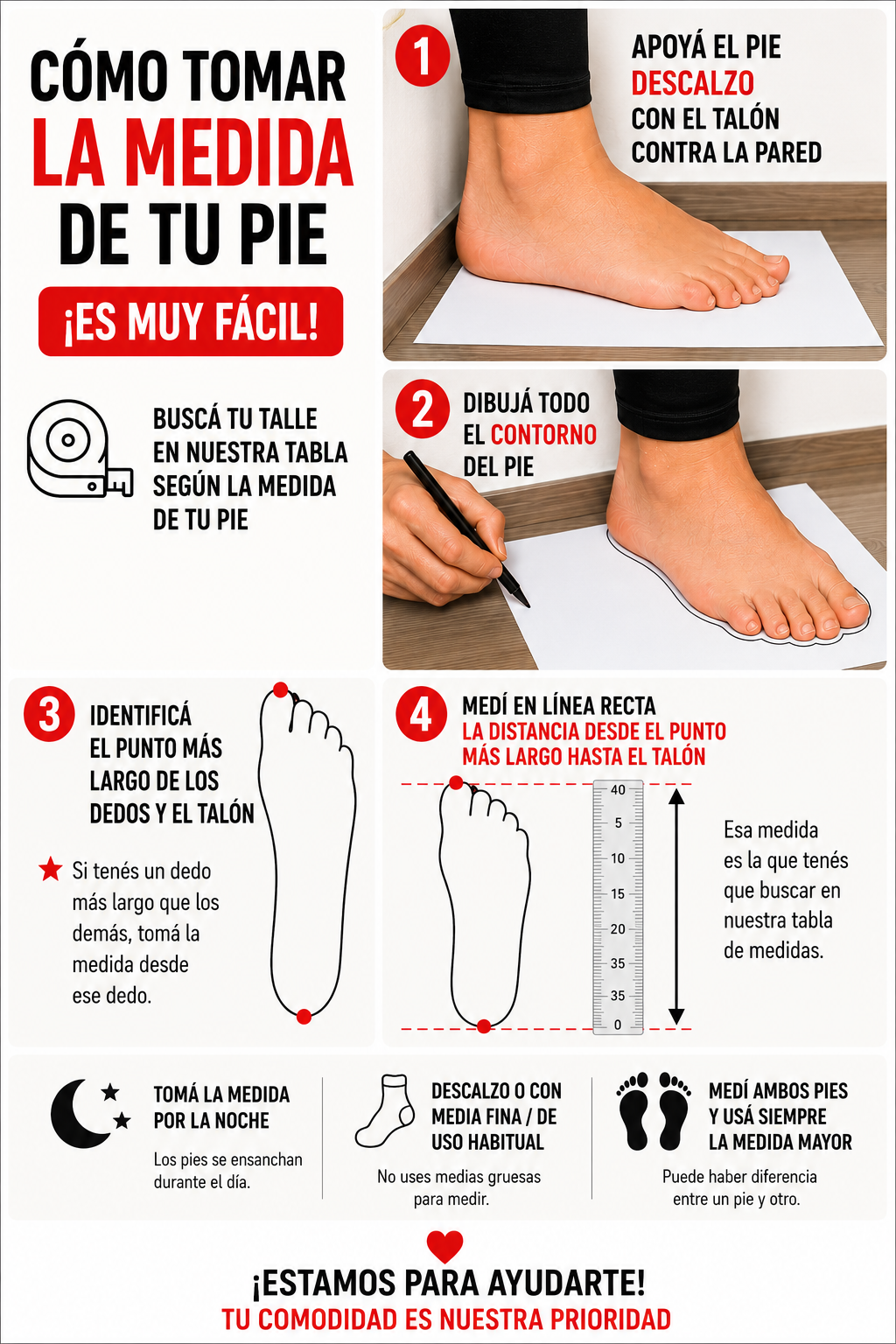 Como medir mi talle?