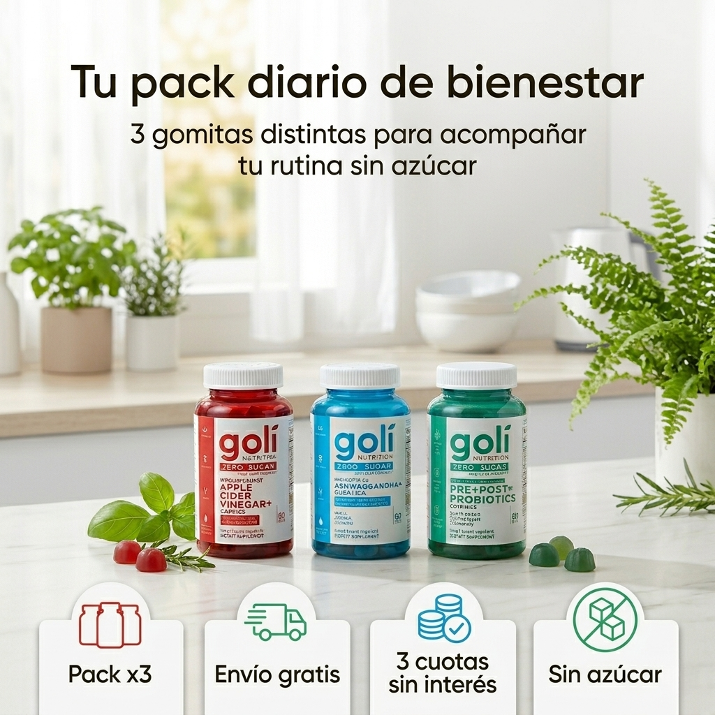 Informaci&oacute;n del producto Goli Zero Sugar Best Seller Trio