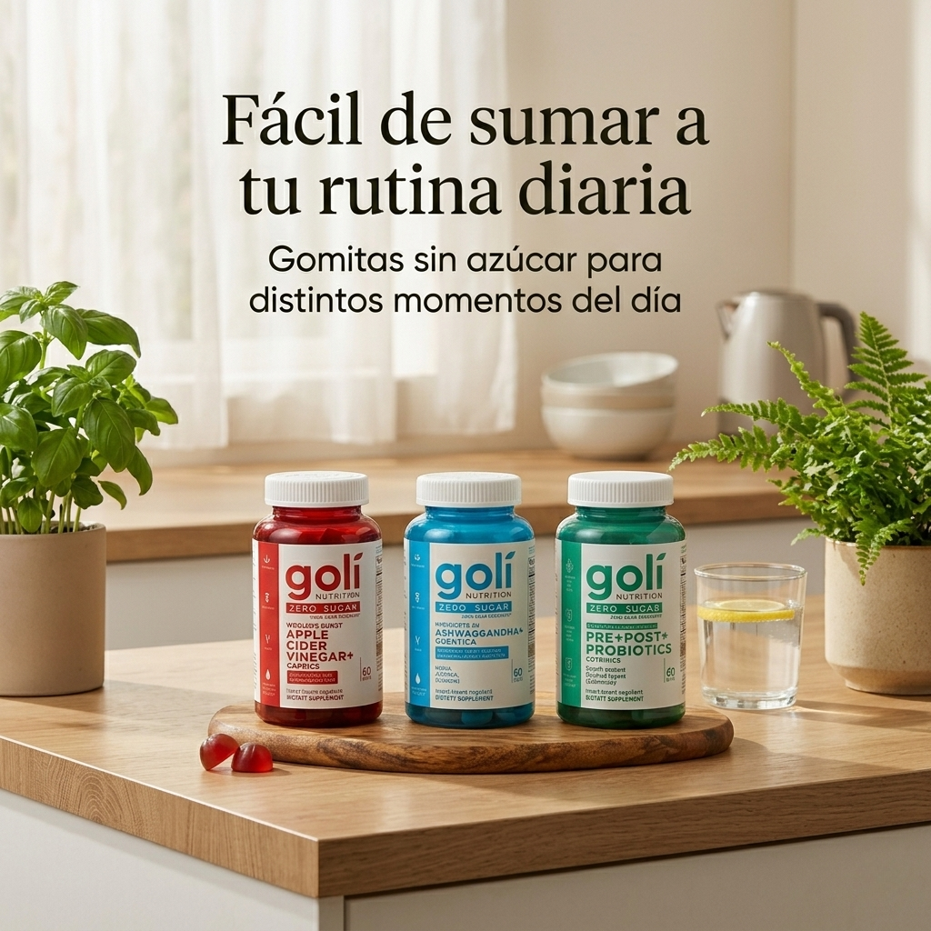 Gomitas sin az&uacute;car para rutina diaria