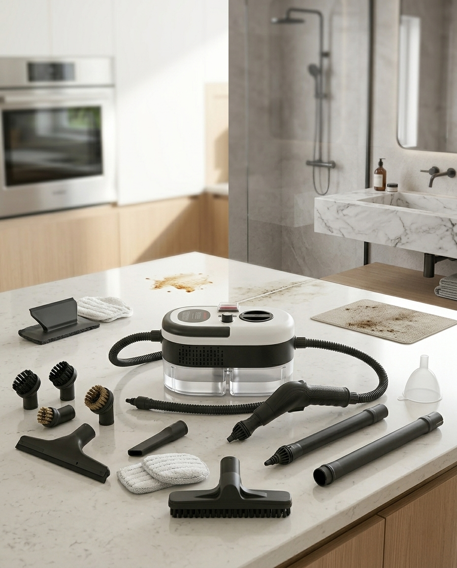 VaporJet Pro con accesorios incluidos